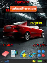 Saab 9-3 Aero theme screenshot