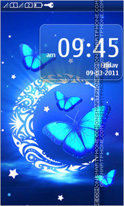 Butterfly Moon tema screenshot