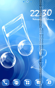 Love Music tema screenshot