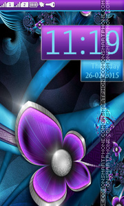 Abstract Flower tema screenshot