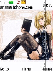 Capture d'écran Death Note Misa Amane thème