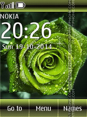 Green Rose 02 tema screenshot