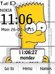 Sipmsons Clock tema screenshot