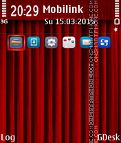 Capture d'écran Curtain red thème