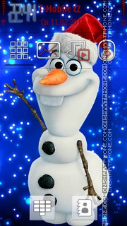 Snowman in Winter tema screenshot