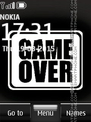 Game Over Quote es el tema de pantalla