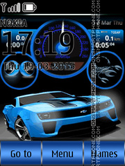 Animated Chevrolet Camaro tema screenshot