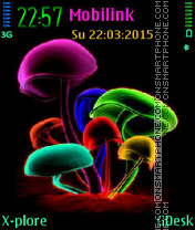 Mc Mushrooms tema screenshot