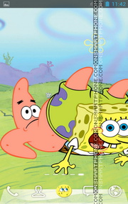 Скриншот темы Spongebob Squarepants 01