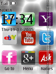 Capture d'écran Social Networks Icons thème