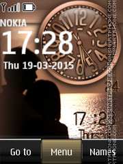 Couple Dual Clock tema screenshot