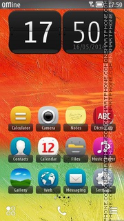 Orange Summer 01 tema screenshot