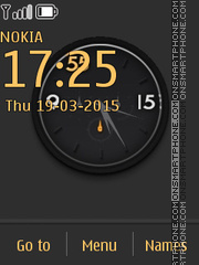 Big Dark Clock tema screenshot