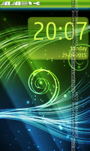 Abstract Blue Green Theme-Screenshot