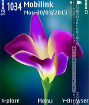 Purple flower2 tema screenshot