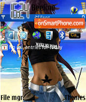 Yoruichi Bleach theme screenshot