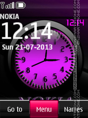 Скриншот темы Nokia Dual Clock With Tone