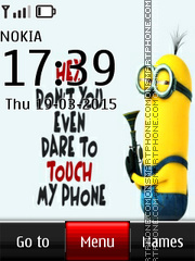 Dont Touch My Phone 04 es el tema de pantalla