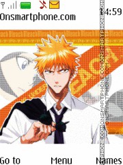 Ichigo Kurosaki Bleach tema screenshot