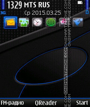 Скриншот темы Black & Blue