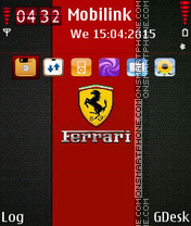 Скриншот темы Ferrari logo