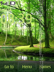 Green Forest es el tema de pantalla