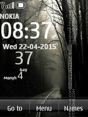 Alley Road Side Clock Theme-Screenshot