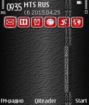 Red In Grey theme screenshot