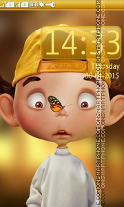 Boy and Butterfly tema screenshot