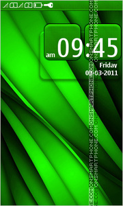 Green Abstraction 01 tema screenshot