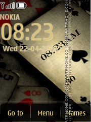 Old Poker Clock tema screenshot