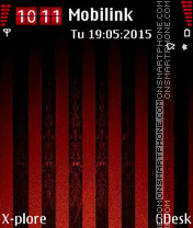 Red Strips tema screenshot