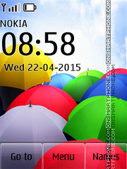 Colorful Umbrellas theme screenshot