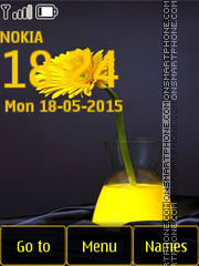 Yellow Gerbera tema screenshot