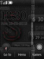 Letter S Clock es el tema de pantalla