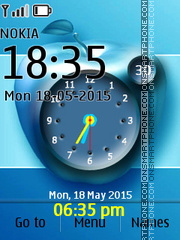 Apple Clock 02 tema screenshot