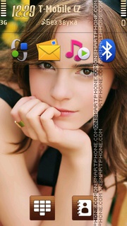 Emma Watson Portrait tema screenshot