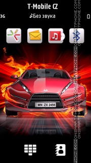 Fire Car 08 theme screenshot