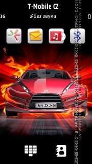 Скриншот темы Fire Car 08