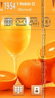 Oranges and Juice Theme-Screenshot