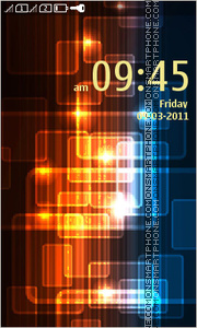 Abstraction Glow tema screenshot