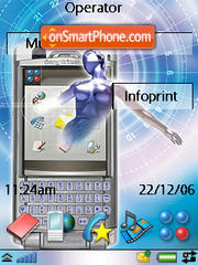 Sony Ericsson P990 es el tema de pantalla