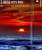 Sea-Sunset es el tema de pantalla