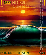 Sea Sunset tema screenshot