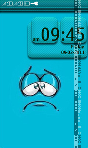 Emotions Blue Smile tema screenshot