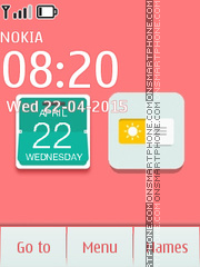 iCalendar Clock Flash theme screenshot
