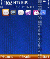 Blue Cover tema screenshot