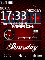 Modern Flip Clock tema screenshot