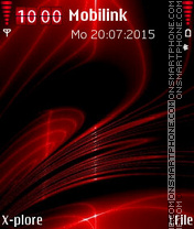 Red Abstract tema screenshot