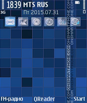 Blue Mosaic tema screenshot